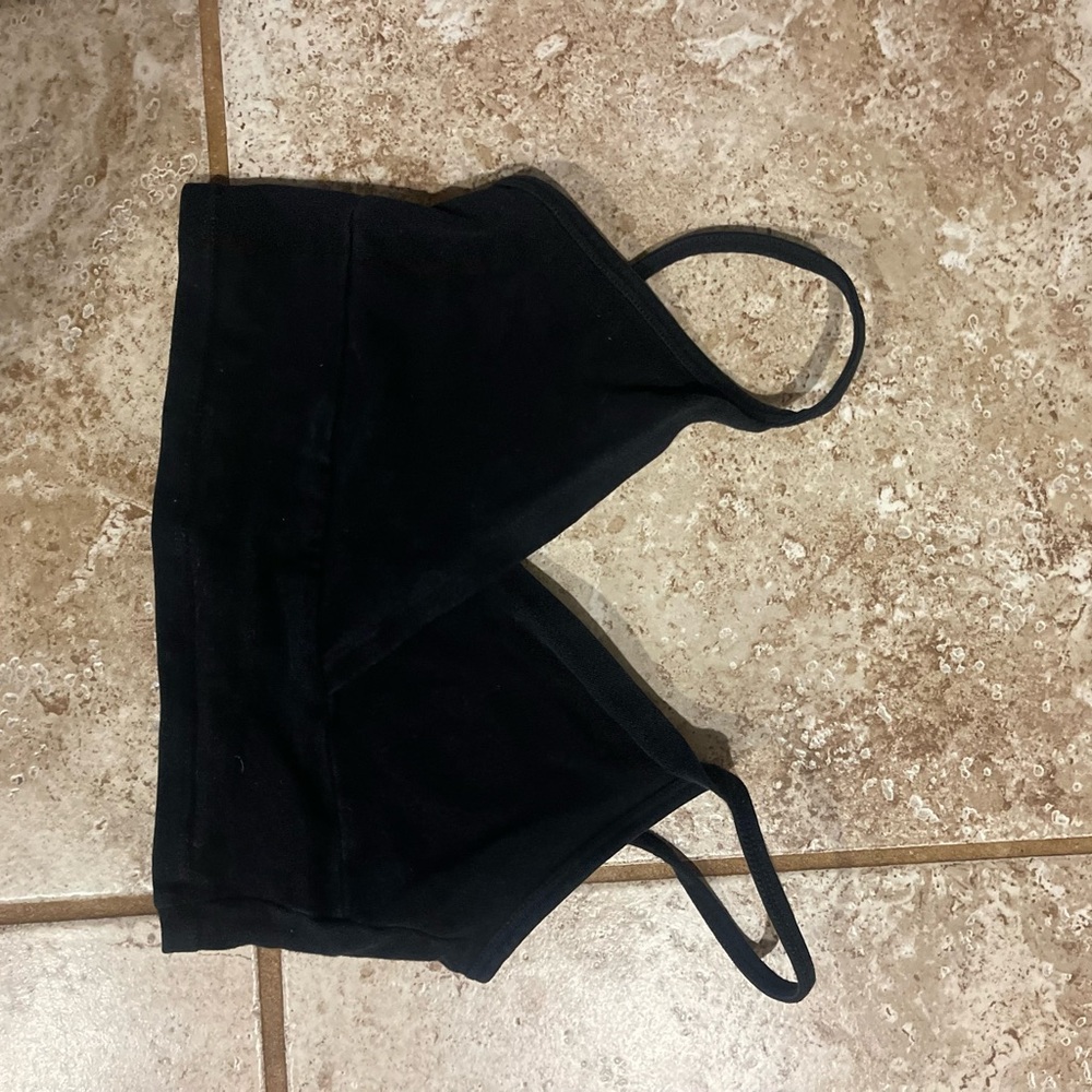 Brandy Melville Black Bralette with Thin Straps